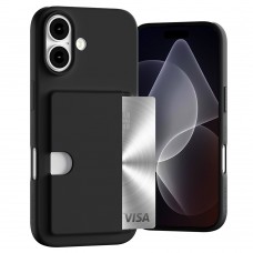 Mercury Goospery Rail 2 Card Jelly Case For iPhone 17 [Black]