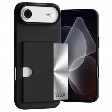 Mercury Goospery Rail 2 Card Jelly Case For iPhone 17 Air [Black]
