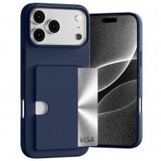 Mercury Goospery Rail 2 Card Jelly Case For iPhone 17 Pro [Navy]