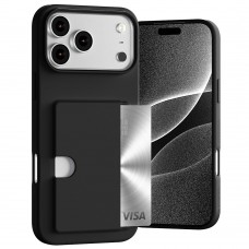 Mercury Goospery Rail 2 Card Jelly Case For iPhone 17 Pro Max [Black]