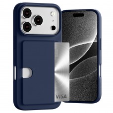 Mercury Goospery Rail 2 Card Jelly Case For iPhone 17 Pro Max [Navy]