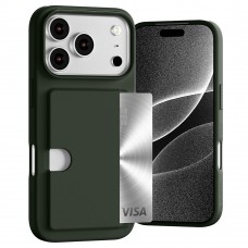 Mercury Goospery Rail 2 Card Jelly Case For iPhone 17 Pro Max [Green]