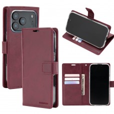 Mercury Goospery BLUEMOON DIARY Case for iPhone 17 Pro [Wine]