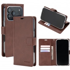 Mercury Goospery BLUEMOON DIARY Case for iPhone 17 Pro [Brown]
