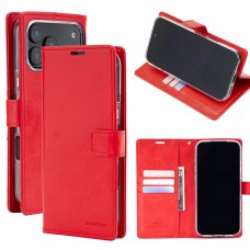 Mercury Goospery BLUEMOON DIARY Case for iPhone 17 Pro Max [Red]