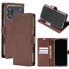 Mercury Goospery BLUEMOON DIARY Case for iPhone 17 Pro Max [Brown]