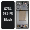 Samsung Galaxy SM-S731 S25 FE 2025 OLED LCD touch screen (Original Service Pack) with frame [Black/Jetblack] GH82-38431A/38423B