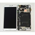 Samsung Galaxy Note 3 N9005 LCD and Digitizer Touch Screen assembly with frame [White]