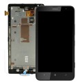 Nokia Lumia 1320 LCD and touch screen assembly with frame [Black]