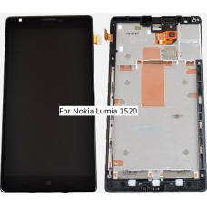 Nokia Lumia 1520 LCD and Touch Screen Assembly with Frame [Black]