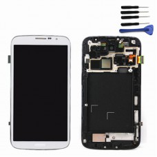 Samsung Galaxy Mega i9205 LCD and Touch Screen Assembly with Frame [White]
