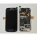 Samsung Galaxy S4 Mini i9195 LCD and Touch Screen Assembly with Frame [Black] For Optus Phone "Hole at right side"