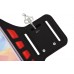 Universal Armband Size Small for Small Smart Phone iP4/5/SE/Sam S3 [Black with Red ]