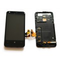 Nokia Lumia 620 LCD and Touch Screen Assembly with Frame [Black]