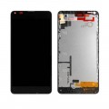 Nokia Lumia 640 LCD And Touch Screen Assembly with frame [Black]