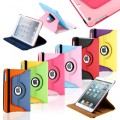 360 Color Leaher Case For Ipad 2/3/4 [Red]
