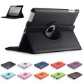 360 Color Leather Case For iPad Air / iPad New 9.7" [Black]