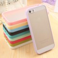 TPU+PC dual color plastic case For iPhone 5C [Pink]