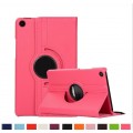 360 Rotating Stand Smart Rubber and Leather Case Cover For iPad Air 2 [Pink]