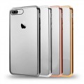 Iphone 7/8 Slim Crystal Clear Gel PTU Case [Silver]