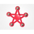 Five-pointed Star Fidget Spinner [Red]- High quality ball bearing