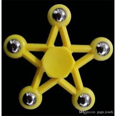 Five-pointed Star Fidget Spinner [Yellow]- High quality ball bearing