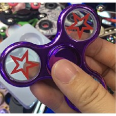 Electroplated Fidget Spinner Star [Purple]