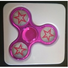 Electroplated Fidget Spinner Star [Hot Pink]