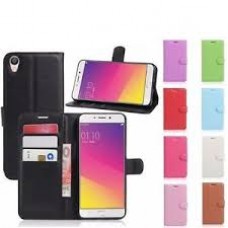 Leather Wallet Case For Oppo R9S [Green]
