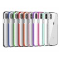 Dual Color TPU Soft Case for Iphone X/XS [Clear Pink]