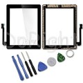 iPad 3 Touch Screen with Home Button and Adhesive Tape attached [Black] [Original]