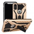 NewArmor Hybrid Shockproof Case with Kickstand for iPhone X/XS [Gold]