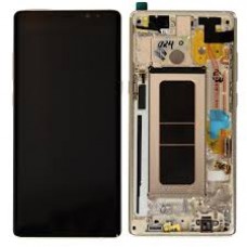 Samsung Galaxy Note 8 OLED and Touch Screen Assembly with frame [Maple Gold]