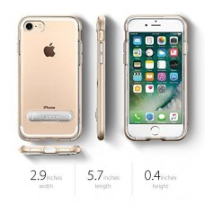 Spigen Crystal Hybrid Metal KicksStand Case for iPhone 6/6S Plus [Gold]