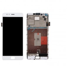 OnePlus 3 / 3T LCD and Touch Screen with Frame Assembly [White]