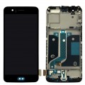 OnePlus 5 LCD and Touch Screen with Frame Assembly [Black] [Refurb]