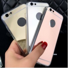 Slim Metal Mirror Case for iphone 6/6S [Rose Gold]