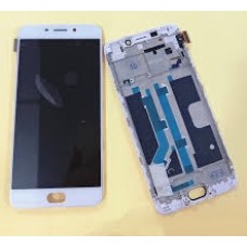 Oppo R9 LCD and Touch Screen with Frame Assembly [White][TFT Screen not OLED]