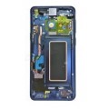 Samsung Galaxy S9 Plus SM-G965X OLED and Touch Screen Assembly with frame [Coral Blue][Refurb]