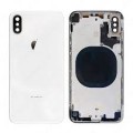 iPhone X Housing with Back Glass, Charging Port and Power Volume Flex Cable [White][High Quality]