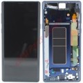 Samsung Galaxy Note 9 OLED and Touch Screen Assembly with frame [Ocean Blue]