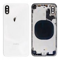 iPhone X Housing with Back Glass Cover, Charging Port and Power Volume Flex Cable [White][Aftermarket]