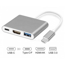 Type C to HDMI USB 3.0 Type C 3 in 1 Adapter