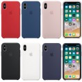 Luxury Silicone Cover Ultra-Thin Back Case For iPhone XS MAX [Dark Blue]