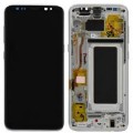 Samsung Galaxy S8 OLED and Touch Screen with Frame Assembly [Arctic Silver]