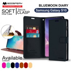 Mercury Goospery Bluemoon Diary Case for Samsung Galax S10 [Black]