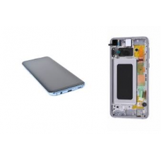 Samsung S10  OLED and Touch Screen Assembly with frame [Blue]