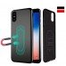 TPU Silicone Frosted Matte Case for Magnet Car Holder with Invisible Built-in Metal Plate IPhone X/XS [Black]