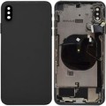 iPhone XS Max Housing with Back Glass Cover, Charging Port and Power Volume Flex Cable [Black] [Aftermarket]