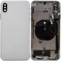 iPhone XS Max Housing with Back Glass Cover, Charging Port and Power Volume Flex Cable [White] [Aftermarket]